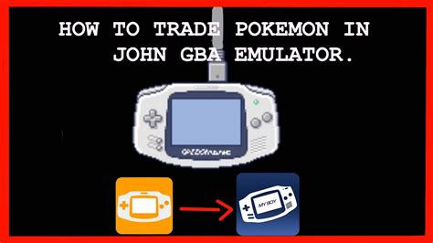 How to trade pokemon in John GBA Emulator by data transfer. (Link in ...