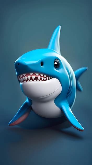 Premium AI Image | a shark with a shark teeth on it