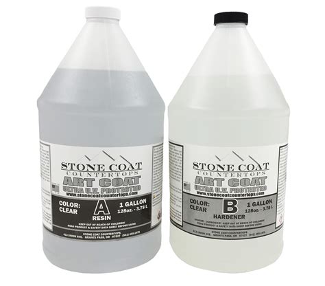 Art Coat 2 Gallon Epoxy Kit (Stone Coat Countertops) – Colorable DIY ...