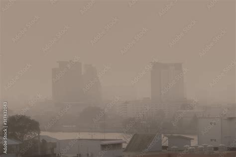 Air pollution from Lots of dust or PM2.5 particle exceeds the standard ...