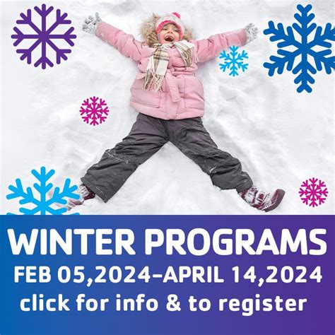 New YMCA Winter Programs Start February 5, 2024!