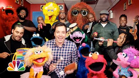 Jimmy Fallon, Muppets, & The Roots Play the 'Sesame Street' Theme Song on Classroom Instruments