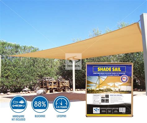 Rectangle Shade Sails for Residential & Commercial Area