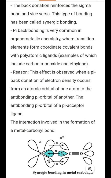 Relation between synergic effect and bond angle