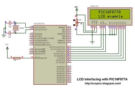 Interfacing PIC16F877A with LCD using CCS C compiler