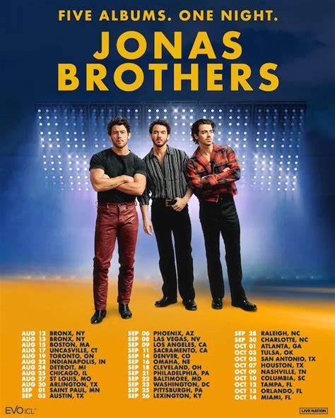 Jonas Brothers: Five Albums One Night Tour Setlist