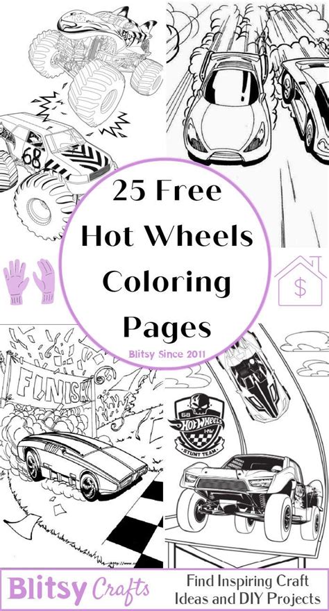 25 Free Hot Wheels Coloring Pages for Kids and Adults