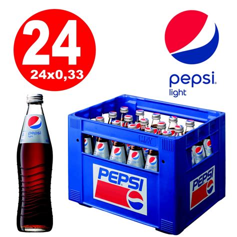 24 x Pepsi-Cola LIGHT 0.33L glass bottle in original multi-way box | my ...
