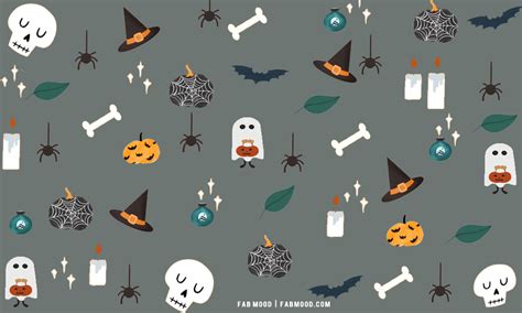 12 Cute Halloween Wallpaper Ideas : Spooky Grey Background for Laptop ...