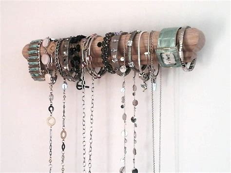 Amazon.com: Jewelry Organizer Wall Hanging Bracelet Bar, Necklace Bangle Scarf and Watch Holder ...