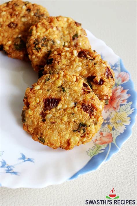 Dal Vada Recipe (Lentil Fritters) - Swasthi's Recipes