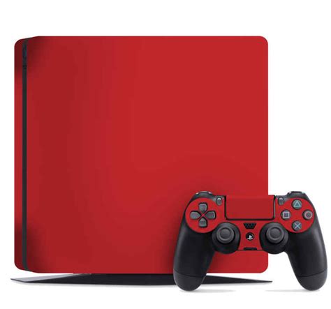 PS4 solid red Playstation 4 stickers - TenStickers