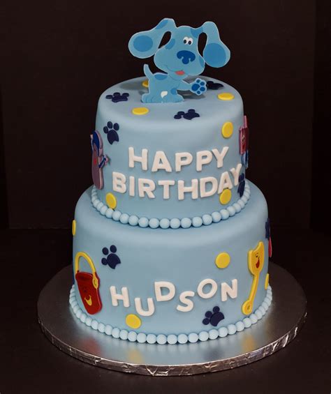 Blue's Clues Cake | Baby boy 1st birthday party, Blue birthday parties, 2nd birthday party themes