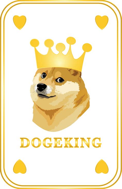 Dogecoin king card illustration 3708767 Vector Art at Vecteezy