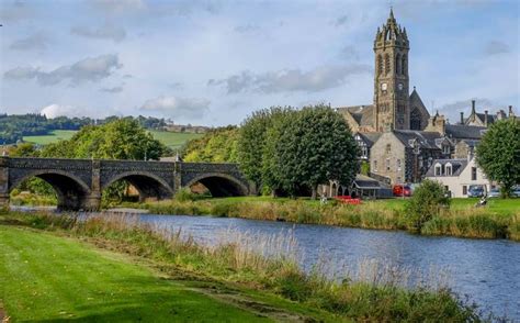 Photographs and map of the Town of Peebles on the River Tweed in the ...