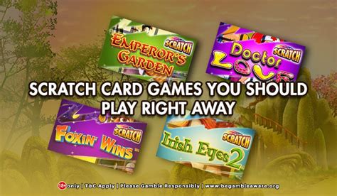 Online Scratch Card Games You Should Play Right Away