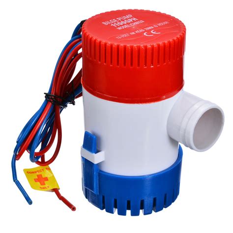 12V/24V Electric Pump 1100GPH Marine Bilge Pump Submersible Boat Water ...