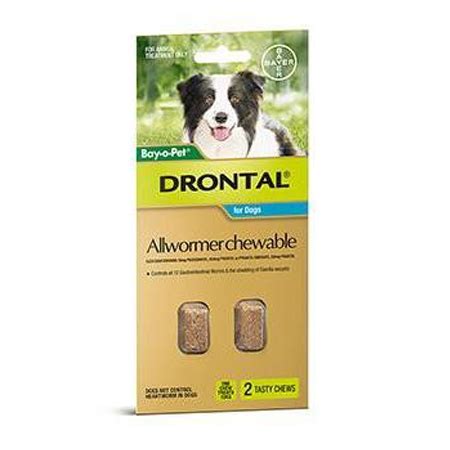 Drontal Chewable 10kg 2pack | Online Pet Supplies Australia