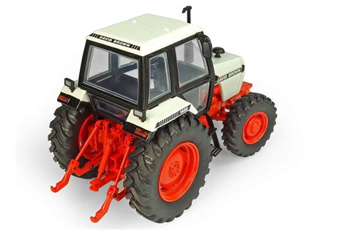 DAVID BROWN 1490 FWA TRACTOR with CAB (white/orange) | Collector Models