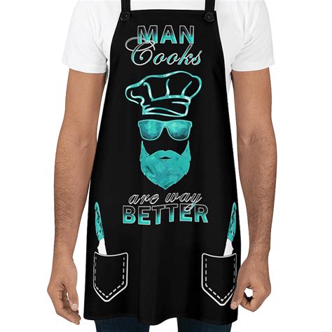 BBQ Aprons for Men, Aprons for Men, Chef Apron, Funny Apron, Kitchen Aprons for Men, Grilling ...