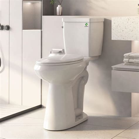 SUPERFLO Extra Tall Toilet 21 Inch Tall Toilets Elongated With 12” Rough In Toilet & Single ...