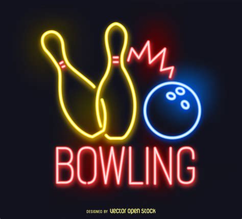 Neon bowling sign | Neon | Pinterest | Neon