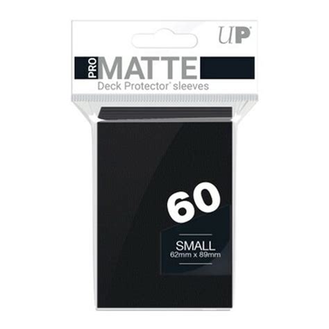 Ultra Pro Sleeves: Black - Small, PRO-Matte (60ct) - Game Nerdz