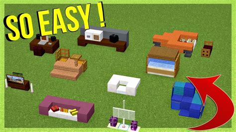 BEST MINECRAFT FURNITURE IDEAS PT2 - YouTube