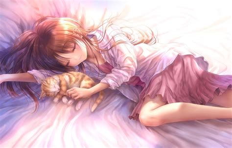 Sleeping Anime Girl