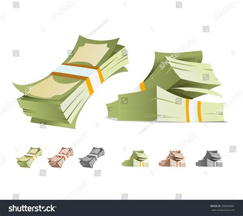 Money Stack Vector Illustration. Isolated - 330692681 : Shutterstock