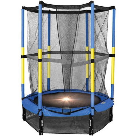 Bounce Pro 55-Inch My First Trampoline, with Safety Enclosure, Blue ...