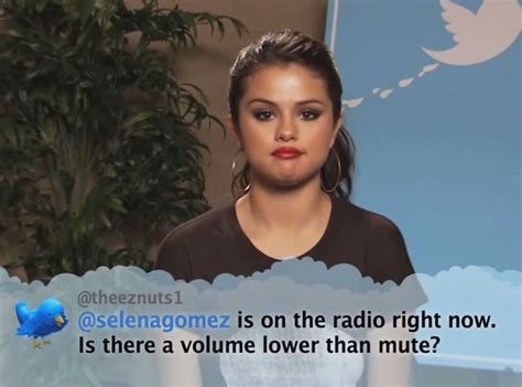 Selena Gomez from Celebrity Mean Tweets From Jimmy Kimmel Live! | E! News