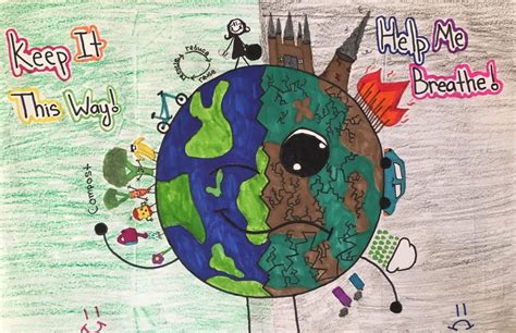 Stop Air Pollution Posters By Kids