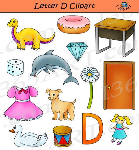 Alphabets Clipart Pack - Letters A to D Now Available! - Clipart 4 School