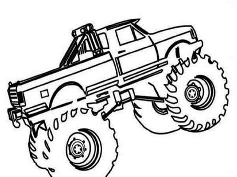 Printable Coloring Pages Monster Trucks