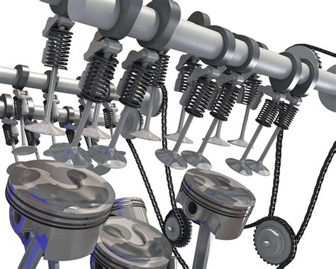 V6 Engine Cylinders Crankshaft - 3D Model by 3D Horse