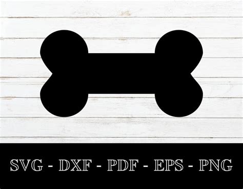 Dog Bone Svg Dog Bone Tag SVG Cut File PNG DXF Cricut - Etsy