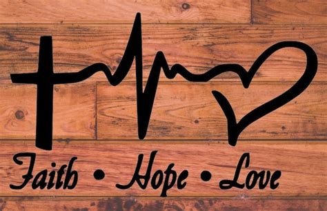 Faith Hope Love SVG PNG File | Etsy