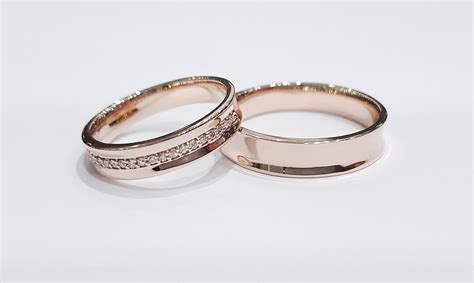 Wedding Rings in K18 Rose Gold Made in Japan! - VENUS TEARS - Wedding ...