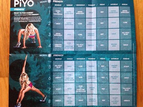 piyo strength workout calendar - | Piyo workout, Piyo, Piyo workout ...