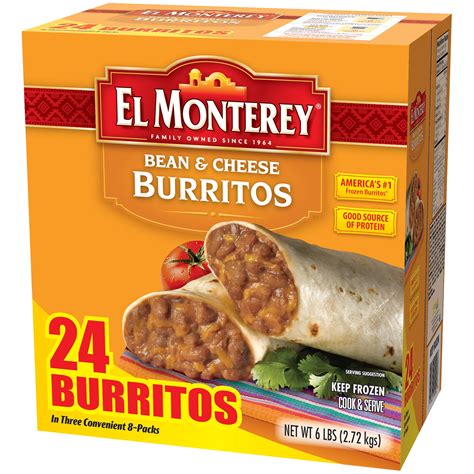 El Monterey® Bean & Cheese Burritos 24 ct Box – Walmart Inventory Checker – BrickSeek