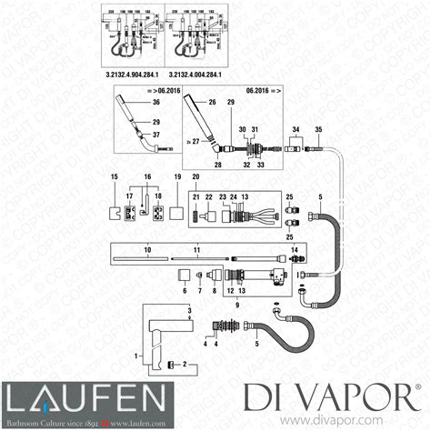 Laufen Roman Tub Filler (3.2132.4.904.284.1) Spare Parts