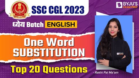 One Word Substitution for SSC CGL | One Word Substitution English | SSC ...