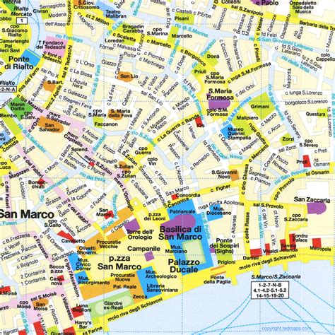 Venice Historic City Center Foldout Travel Map | Red Maps