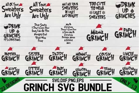 Grinch SVG Bundle Bundle · Creative Fabrica