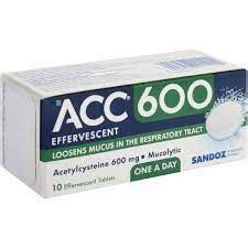 ACC 600MG 10'S EFFERVESCENT TABLETS | HnG Online Pharmacy