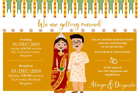 48 Best Bengali wedding invitation card design for New Ideas | All ...