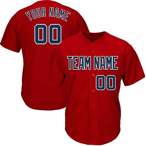 Custom Baseball Jersey Embroidered Your Names and Numbers – Red - Blank Jerseys