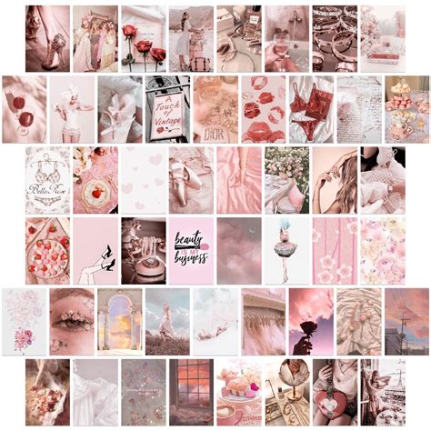 Buy LOVEDMORE Coquette Room Decor for Aesthetic Wall Collage Kit, 50 ...