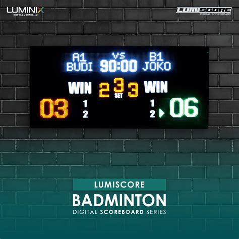 Scoreboard Digital Badminton LD-1507 | Digital Scoreboard Digital – Luminix